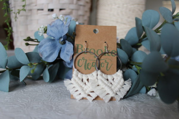 Lee macrame earrings - Image 2