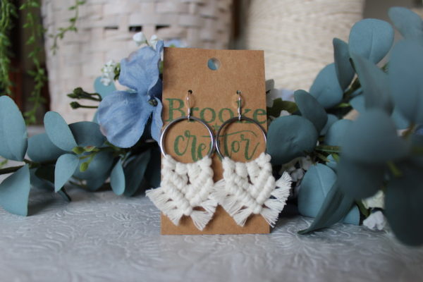 Lee macrame earrings