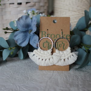 Raleigh macrame earrings