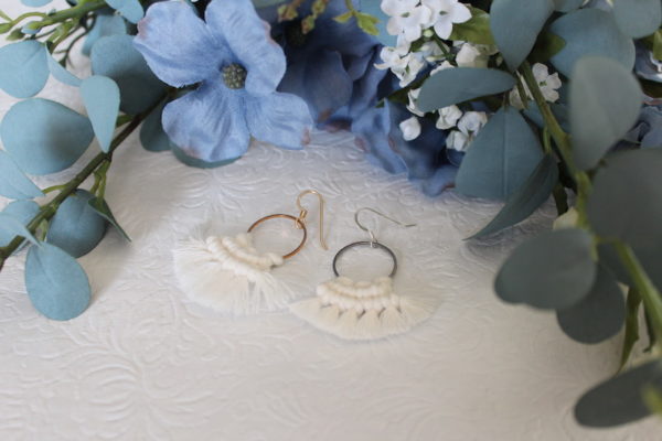 Raleigh macrame earrings - Image 5