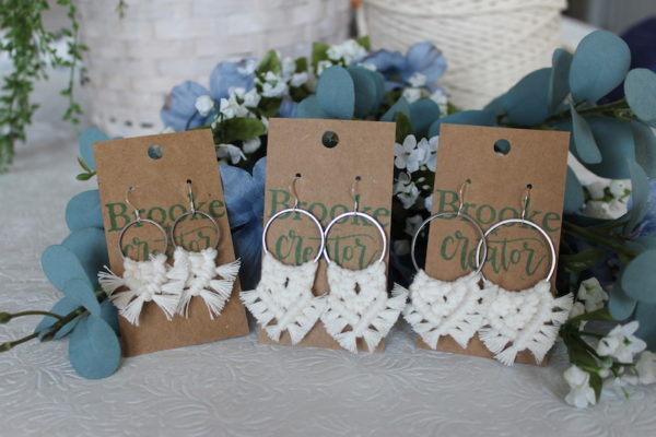 Jackie macrame earrings - Image 4