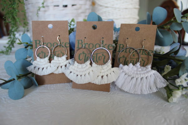 Raleigh macrame earrings - Image 4