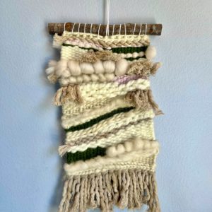 Prairie woven wall hanging