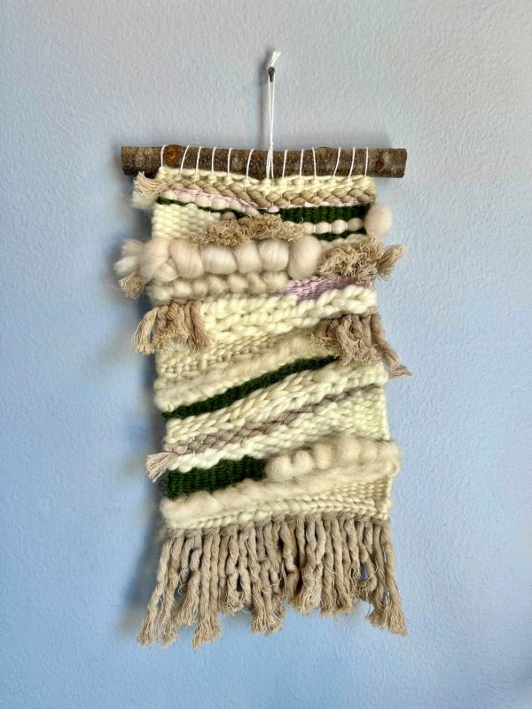 Prairie woven wall hanging